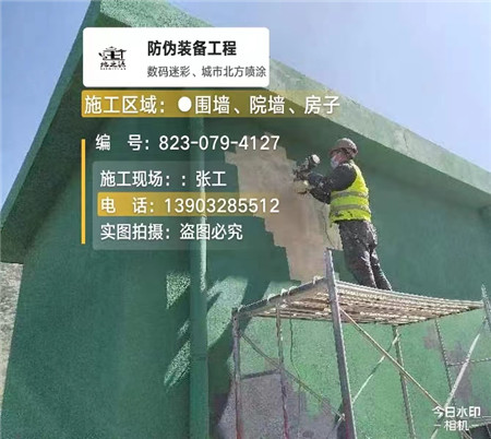 南岸设备迷彩喷涂,迷彩漆施工