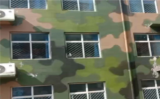 南岸墙面军用迷彩施工方案